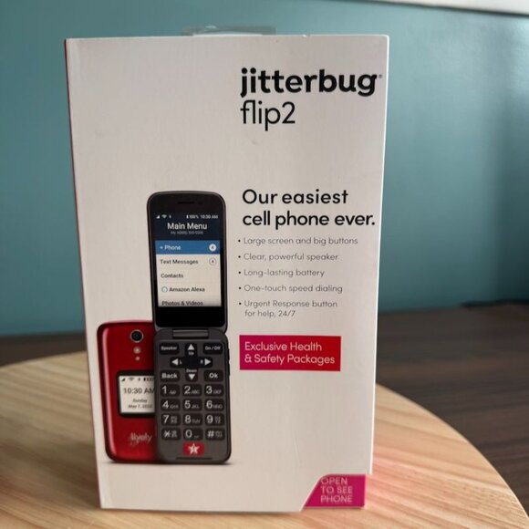 Jitterbug Flip2 Easy-To-Use Senior Cell Phone With Charging Dock & Guides Comple - Picture 10 of 10